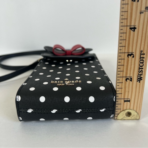 NWOT Disney X Kate Spade Minnie Mouse North South Flap Phone Crossbody  $228 - Picture 9 of 12